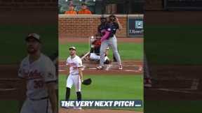 Jhonkensy Noel tosses his bat, then hits a HOMER in his first career MLB at-bat!