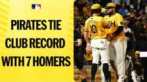 The Pittsburgh Pirates hit SEVEN HOME RUNS 😳 and ran out of fireworks! 🎆😅