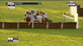 Loose horse causes utter chaos in bizarre race at Wetherby
