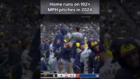 Home runs on 102+ MPH pitches in 2024 #mlb #baseball #sports #homerun #highlights