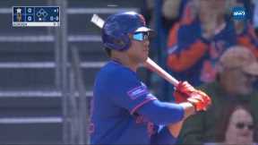 JUAN SOTO HOMERS IN HIS FIRST SPRING TRAINING AT-BAT AS A MET! 🔥💪