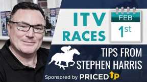 Stephen Harris’ ITV racing tips for Saturday 1st February