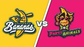 Party Animals Blast Home Runs! - Savannah Bananas vs Party Animals in Savannah, GA