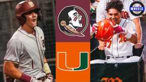 #5 Florida State vs Miami (G1) | 2025 College Baseball Highlights