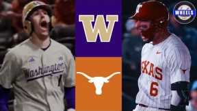 Washington vs #15 Texas (Wild Game!) | 2025 College Baseball Highlights