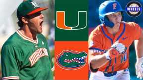 Miami vs #8 Florida (Game 3) | 2025 College Baseball Highlights