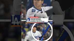 Ohtani uses TOY BASEBALL BAT in game?! 😳 #AprilFools #ShoheiOhtani #Dodgers #MLB #Baseball
