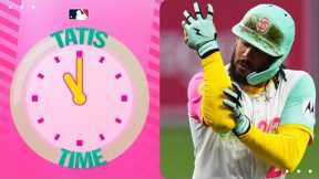 THE BAT FLIP 😳 for Fernando Tatis Jr.'s FIRST home run of 2025!