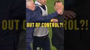 Mourinho pinching the nose of Buruk and the match escalates!!😱😱