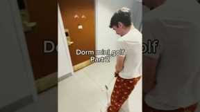 Long Dorm Hallway Mini Golf Shot
