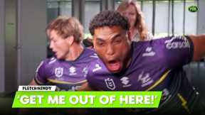 I will cry! Storm stars 'tortured' in hilarious game show spin-off | Fletch & Hindy | Fox League