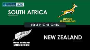 HIGHLIGHTS | SOUTH AFRICA v NEW ZEALAND | The Rugby Championship U20 2025 | Round 3