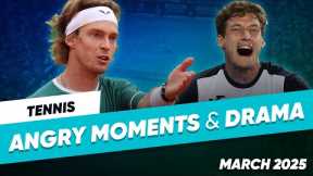 Tennis Angry Moments & Drama - March 2025
