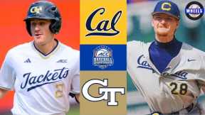 #16 Cal vs #1 Georgia Tech | Quarterfinal Round | 2025 College Baseball Highlights