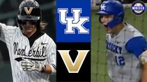 Kentucky vs #9 Vanderbilt (ABSOLUTELY INCREDIBLE!) | G2 | 2025 College Baseball Highlights