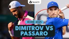 Francesco Passaro Stuns Grigor Dimitrov In Front Of Home Crowd | Rome 2025 Highlights