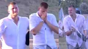 Nikola Jokic in tears after winning famous horse race 🥲