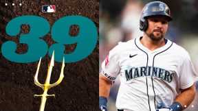 Cal Raleigh's MLB-leading 39th home run breaks a scoreless tie in Seattle! 🔱