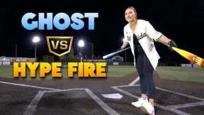 GHOST vs. HYPE FIRE | Softball Bat vs. Baseball Bat | HOME RUN DERBY