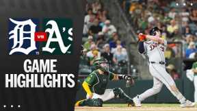 Tigers vs. A's Game Highlights (8/26/25) | MLB Highlights