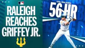 Cal keeps CRUSHING! 💪 Cal Raleigh's 2nd HR of the game ties Ken Griffey Jr.'s franchise record! 🤩