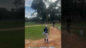 5 year old almost hits home run. #homerun #baseball #dingers #grandslam #viral #viraltiktok