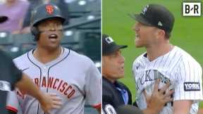 Giants & Rockies Benches Clear After Rafael Devers' Home Run