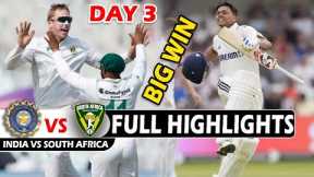 INDIA VS SOUTH AFRICA FULL HIGHLIGHTS 1ST TEST MATCH DAY 3 | IND VS SA