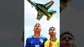 ✈️Ronaldo and Messi were mocked by Neymar and Mbappe #ronaldo #messi #ai #shorts #football #soccer