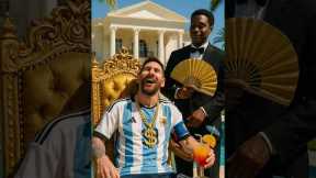 😯🔥Ronaldo broke into Messi's mansion😨 #cr7 #messi #football #soccer #funny #trending #ia  #animation