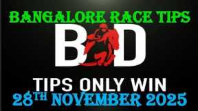 BANGALORE RACE TIPS | 28/11/2025 | HORSE RACING TIPS | RACE TIPS | BANGALORE HORSE | (@TIPSONLYWIN)