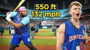 How Far Can MLB Stars Hit Balls w/ Metal Bats?