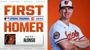 Pete Alonso homers in his first Spring Training game with the Orioles! 🐻‍❄️ | MLB Highlights