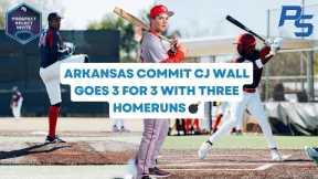 ARKANSAS COMMIT CJ WALL GOES 3 FOR 3 WITH THREE HOME-RUNS 💣 | Georgia Premier Academy vs A3 Academy