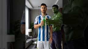 Ronaldo ⚡ Neymar 🕷️ Mbappé Transform Into Superheroes! Power Juice Magic