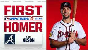 Matt Olson LEAVES THE STADIUM for his first Spring Training home run! 😱⚾️