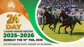 LRC Live  - 24th Day Lahore Winter Meeting 2025-2026 | 15 February, 2026 #horse #race #horserace