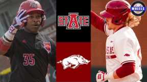 Arkansas State vs #6 Arkansas | 2026 College Baseball Highlights