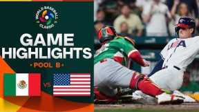 Mexico vs. United States 2026 World Baseball Classic | Game Highlights