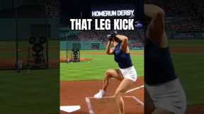 No doubt about that high leg kick at the Home Run Derby 🦵🔥 #shorts