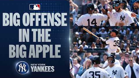 BIG day for the bats in the Bronx as the Yankees score 13 runs! 🔥 (4 home runs, 11 hits! 💪)