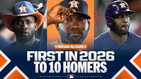 Yordan Alvarez is the 1st player to 10 HOME RUNS in 2026! 😤🔥 | MLB Highlights