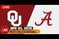 Oklahoma vs Alabama Live HD April 03, 